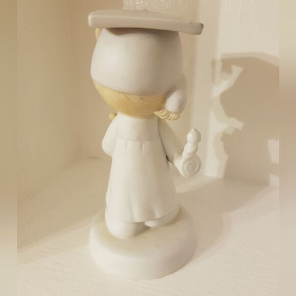 PRECIOUS MOMENTS "THE LORD BLESS YOU AND KEEP YOU” Porcelaine Figurine *1980 NEW - Picture 7 of 9